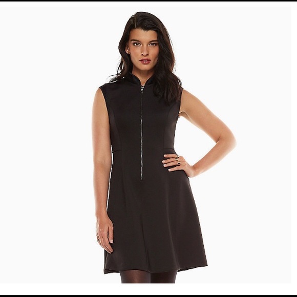 Elie Tahari Scuba Fit and Flare Dress Size 8 - Picture 1 of 6